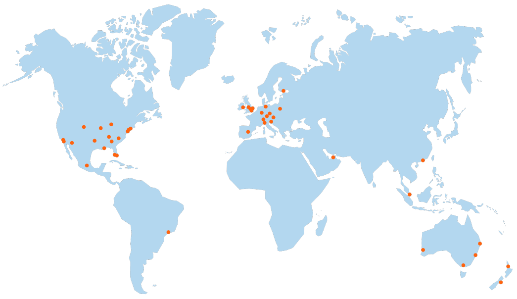 DUAL global network map